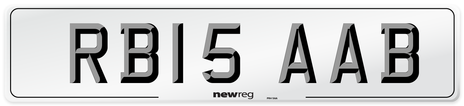 RB15 AAB Number Plate from New Reg